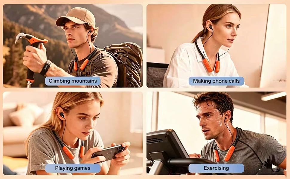 Liquid Silicone Neckband Headphones