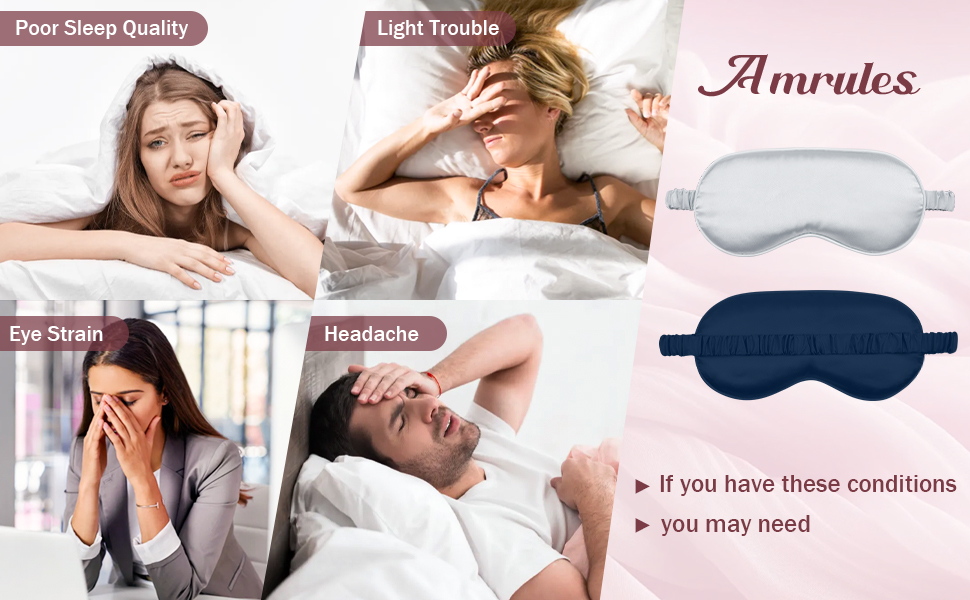Amrules Silk Floss Sleep Mask Grey - 970x600-2