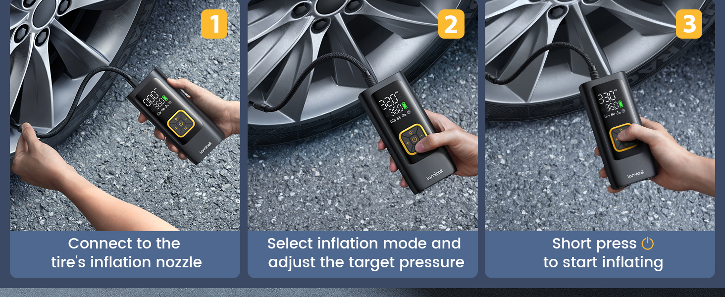 Tire Inflator Portable Air Compressor