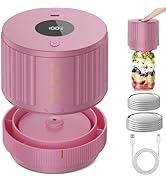 LOVE MOMENT Electric Mason Jar Vacuum Sealer Kit for Wide Mouth and Regular Mouth Mason Jar - Pink
