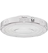 dephen 90W Round LED Canopy Light, 5000K Parking Garage Lights, 10350Lumens LED Ceiling Light AC1...