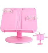 AssHMKIT Kids Book Stand, Adjustable Reading Holder with Thick Plastic Base, Foldable Reading Sta...