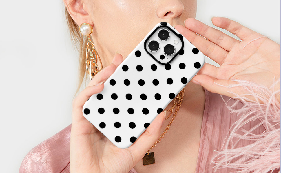 polka dots matte hybrid 2 layers