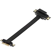 SinLoon PCIE 3.0 Extension Cable,36PIN 1X Extension Cable, 90 Degree PCI Express 1X Extend Card,f...
