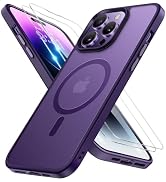 Miracase Magnetic Series for iPhone 14 Pro Case [Compatible with MagSafe] [with 2X Screen Protect...