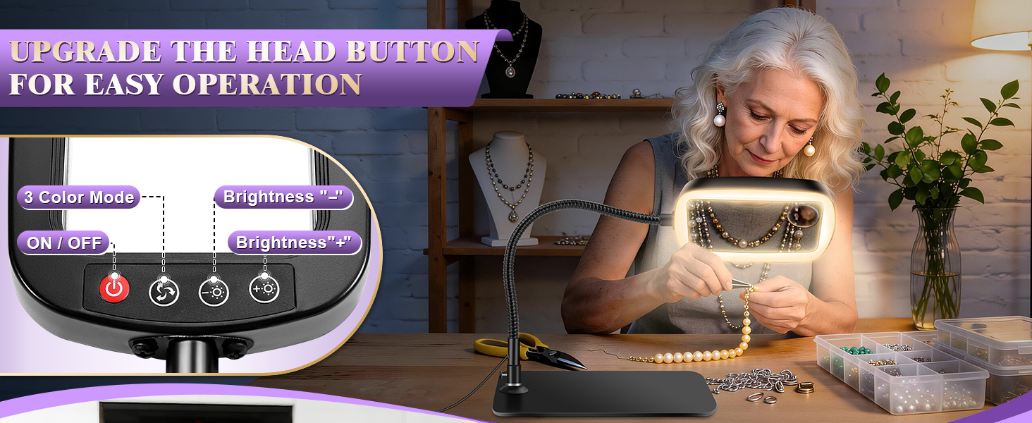 lighted Magnifying glass