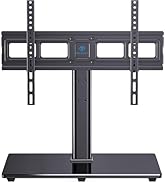 PERLESMITH Universal TV Stand Table Top TV Base for 32-82 inch LCD LED OLED 4K Flat Screen TVs-He...