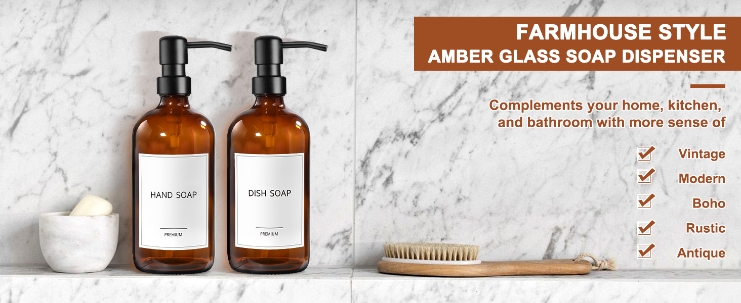 soap dispenser set