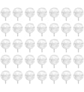 Operitacx 60Pcs Chocolate Ball Holder Case Transparent Candy Packaging for Flower Bouquets for DI...