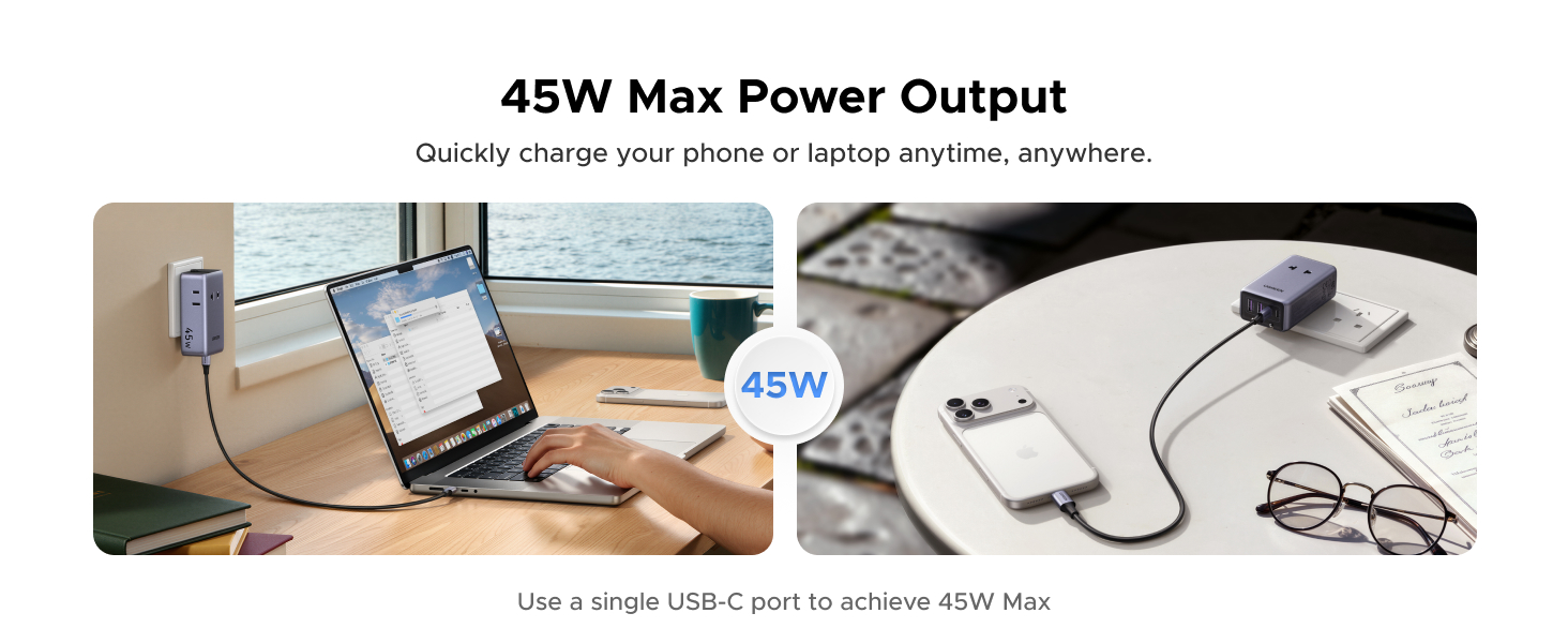 Quickly 45W Max Power Output