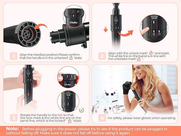 5 in 1 curling wand set