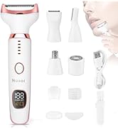 Electric Shaver Razors for Women - 5 in 1 Bikini Trimmer for Women Body Hair Trimmer Facial Hair ...