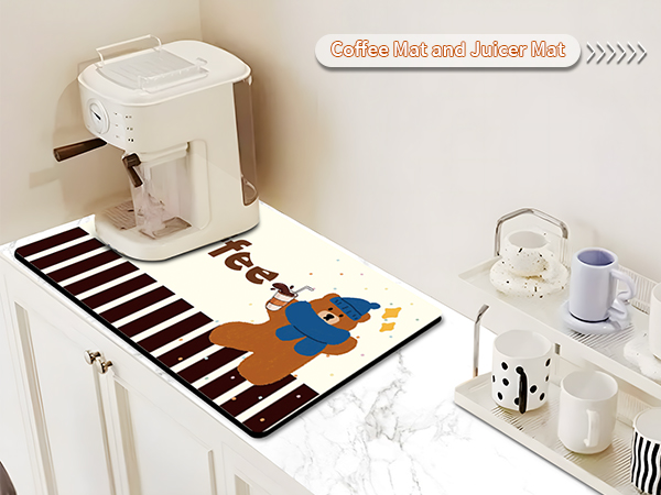 coffee machine mat