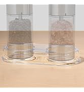 Salt and Pepper Grinder Mill Tray Clear Acrylic Transparent, Inner Dia 2.09 Inch, Fit Many Mills ...