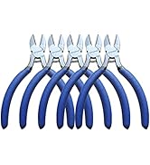 Diagonal Cutters, KAIHAOWIN 5", 5 Pack Mini Diagonal Cutting Pliers, Small Side Cutting Pliers, F...