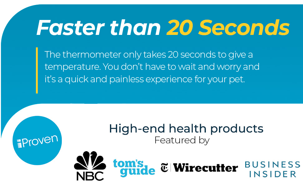 this thermometer takes only 20 seconds