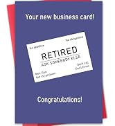 Hongshan Funny Retirement Card for Men Women,Happy Retiring Gift for Colleague,Congratulation Ret...
