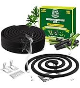 KICKOUTOR Mosquito Repellent Outdoor Patio 20 PCS Natural Citronella Mosquito Coils Incense Deet ...