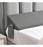 King Size Bed Wedge Pillow for Headboard/Mattress Gap Spacer Filler Stopper Falling Down Long Nor...