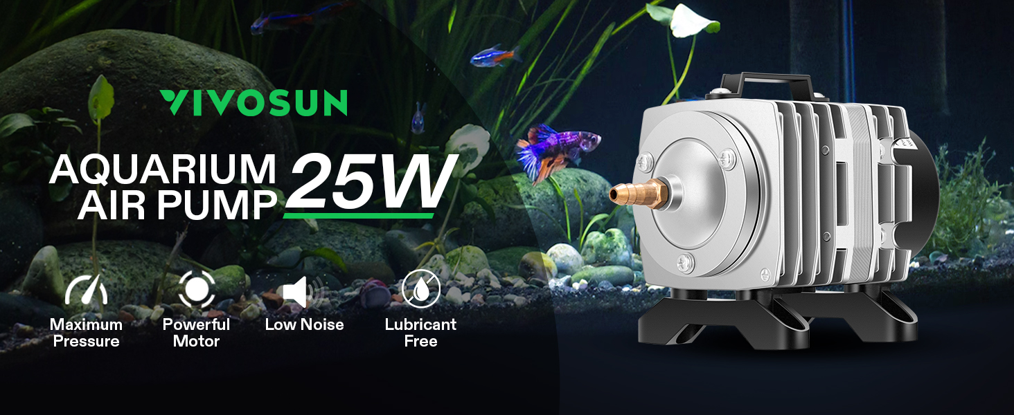 VIVOSUN Commercial Air Pump 634GPH