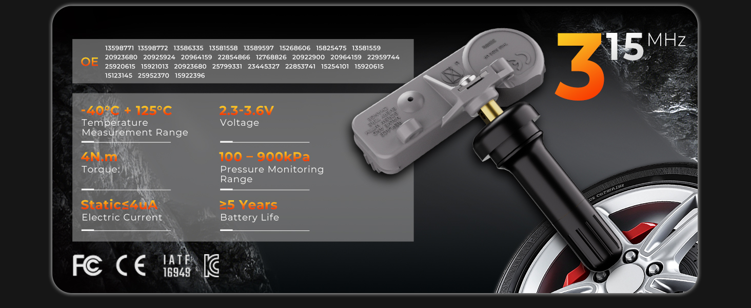 TIRE PRESSURE MONITORING SYSTEM SENOSR 