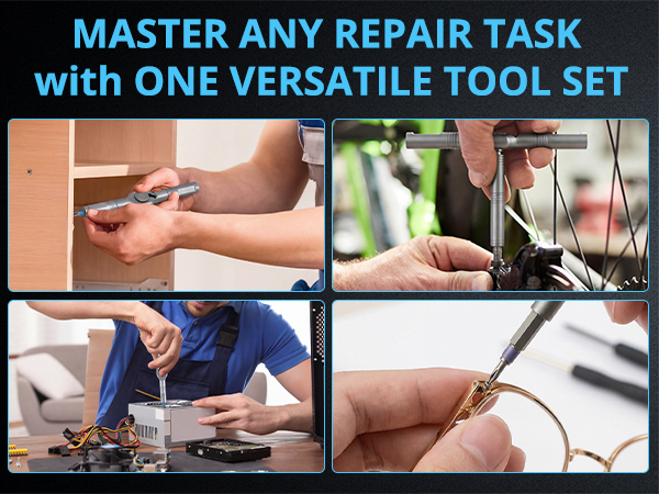 24 in 1 magnetic ratchet screwdriver set