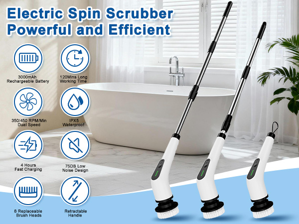 electric spin scrubber