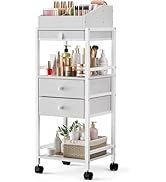 Luxspire Makeup Organizer, Floor Skincare Organizers, Makeup Storage with Drawers, Vanity Organiz...