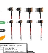 Range Tour Dash Cam Hardwire Kit Mini USB,12V-24V to 5V 2.5A Car Dash Camera Charger Power Cord, ...