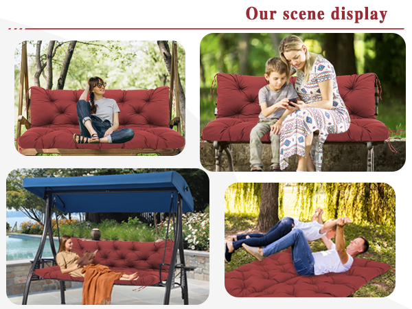 3 seater outdoor swing cushions