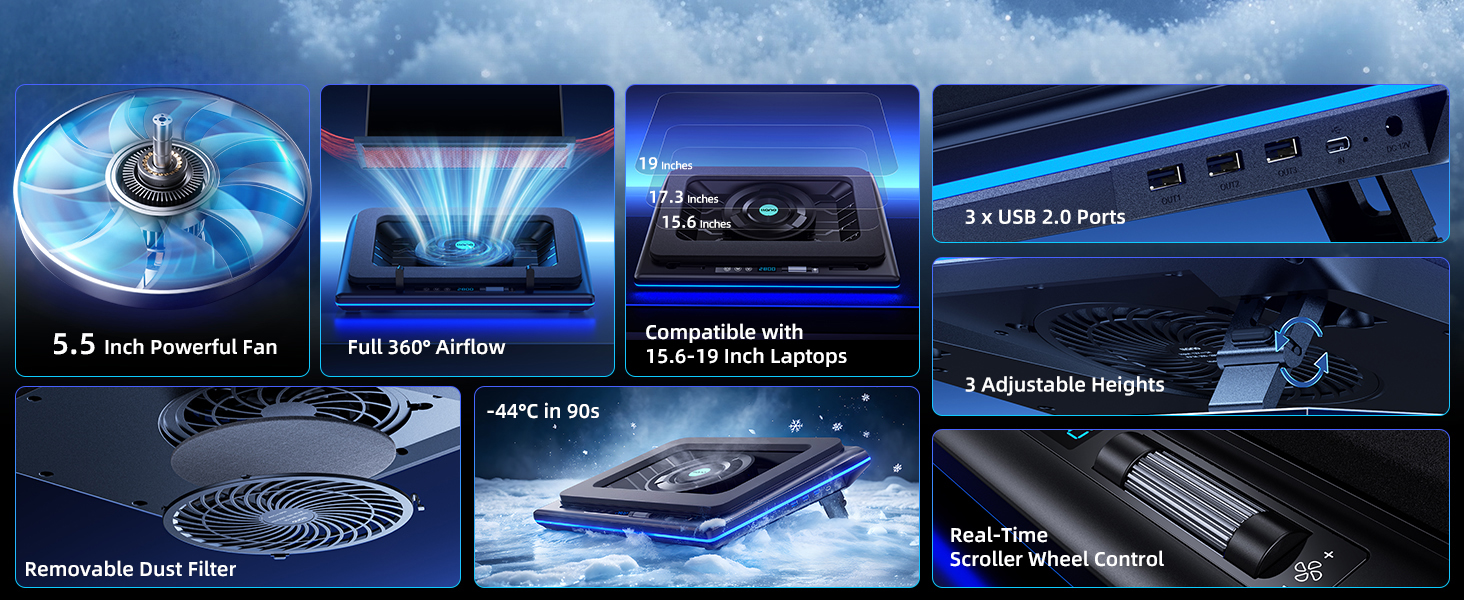 llano V12 laptop cooling pad