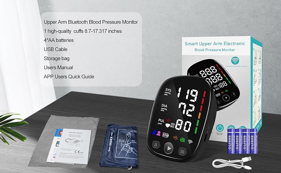 automatic blood pressure cuff upper arm blood pressure monitor home blood pressure monitor