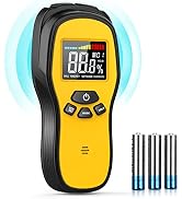 Pinless Moisture Meter, Digital Wood Moisture Meter for Lumber &amp; Drywall | Digital Pinless Wood M...