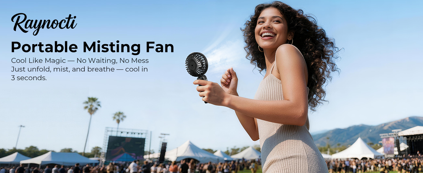 portable misting fan