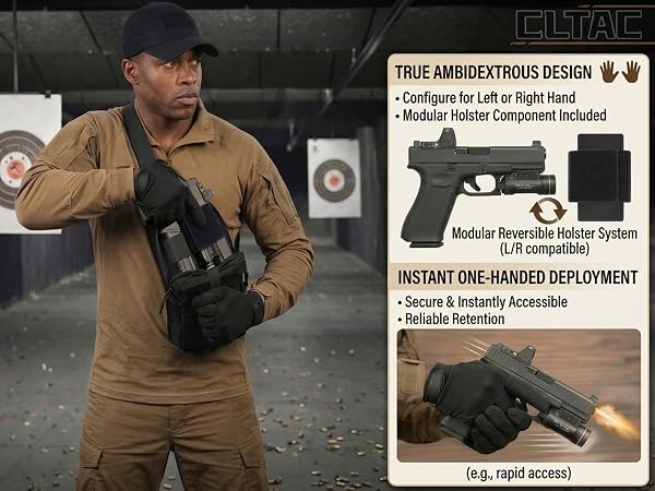 ambidextrous holster