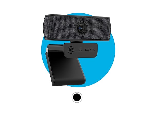 jbuds work cam on a blue circle