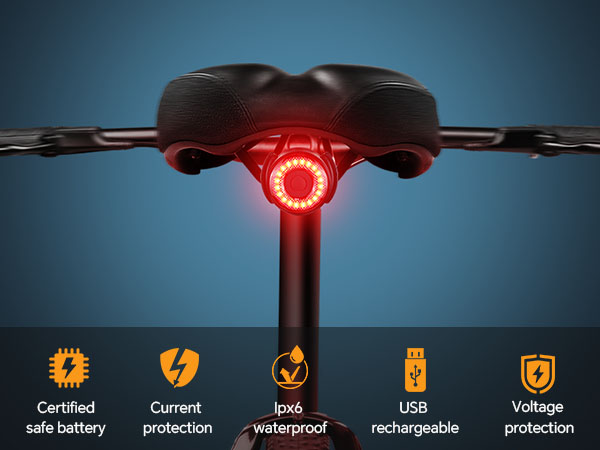 bike rack light rechargeable