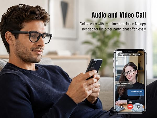 smart glasses with language translator