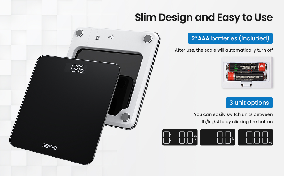 Highly Accurate Body Weight Scale with Lighted LED Display