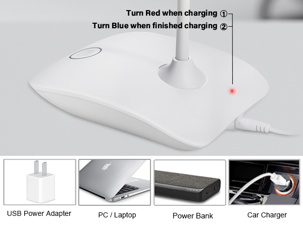 rechareable battery desk lamp