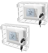 groword 2-Gang Wall Switch Guard-Thermostat lock box with key Childproof Light Switch Plate Cover...