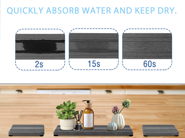 Large Water Absorbing Stone Tray,
