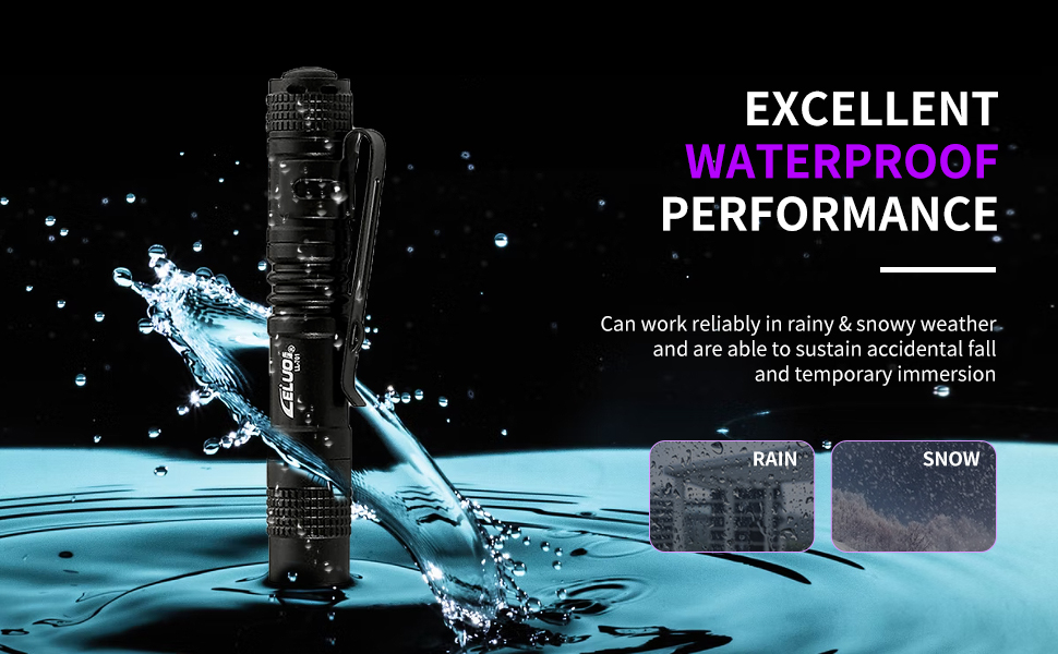  2 Pack UV Penlight Flashlight with Clip,Mini LED Handheld Tactical Pocket Torch with High Lumens