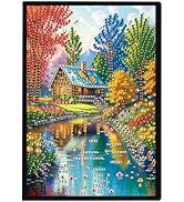 JISHSHAY Diamond Art Notebook Journal Diamond Painting Note Book Gem Art Sketchbook Gem Painting ...