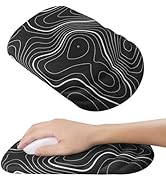Mouse Pad Wrist Wrist Rest, Comfortable Memory Foam Wrist Rest, Non-Slip PU Base, Ergonomic Wrist...