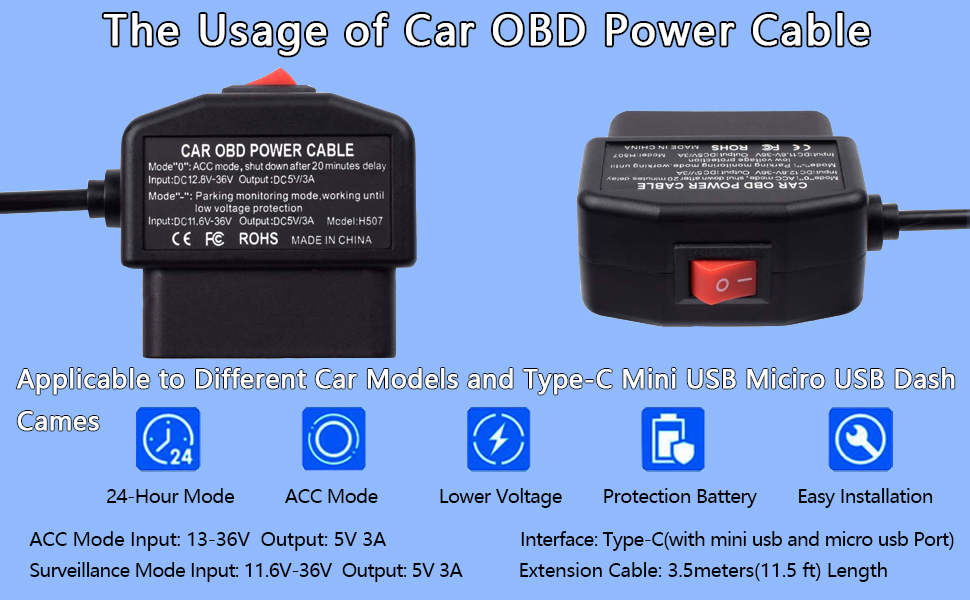 OBD Power Cable Kit