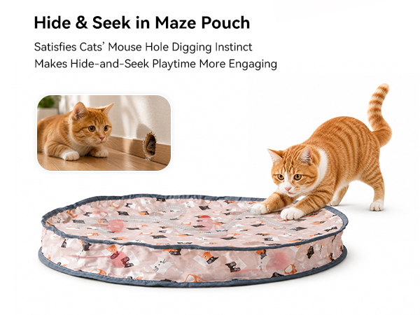 2-in-1 hide and seek smart cat ball toy