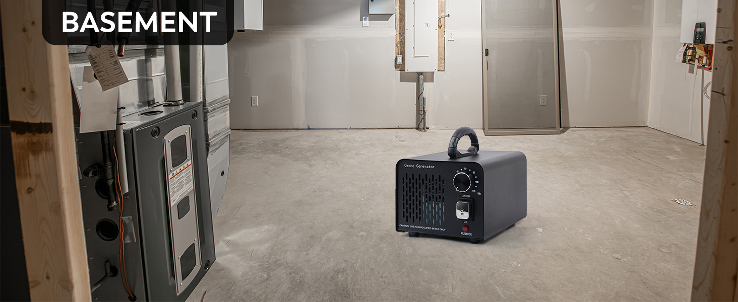 Ozone Generator Ozone Machine Ionizer O3 Deodorizer for Home, Basement, Smoke, and Pet Room