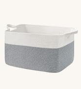 Goodpick Large Blanket Storage Baskets for Organizing, Woven Basket for Blankets, Clothes, Toy Ba...