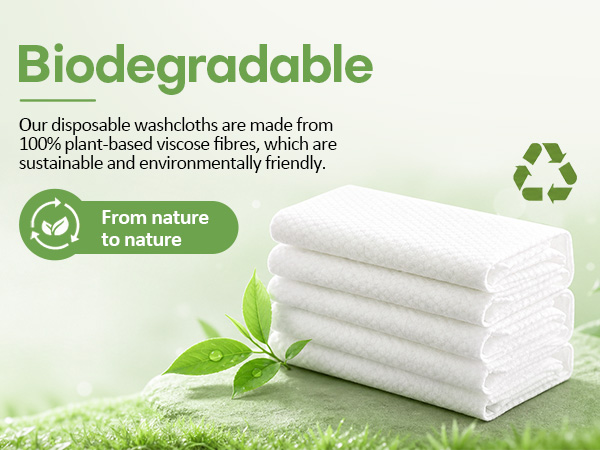 Biodegradable washcloths